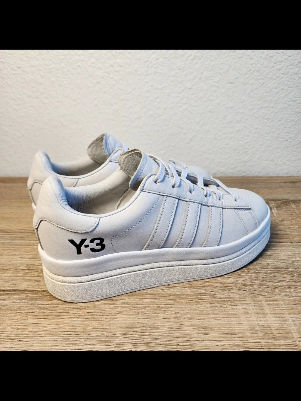 ADIDAS Y-3 Hicho Grey White FZ4339 Lace Up Sneaker Shoes Men's 5.5